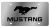S.S. License Plates-Mustang Logo/word