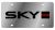 S.S. License Plates-Sky Redline