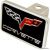 XL Factory Logo Hitch Plugs-Corvette C6 Flags/wor